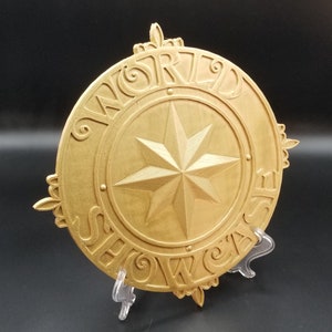 Full Scale World Showcase Medallion Inspired Sign / Plaque Prop Replica