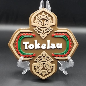 Polynesian Themed Tokelau Longhouse Sign / Plaque Replica