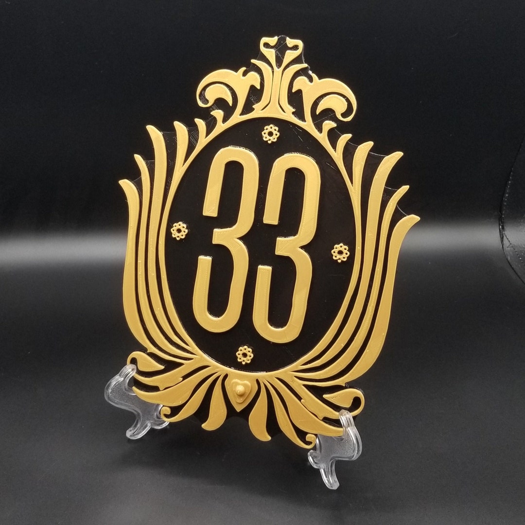 Disney Club 33 Inspired Plaque / Sign (disney Park Prop Inspired