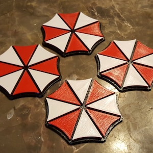 Umbrella Inspired Coaster Set - 4 total
