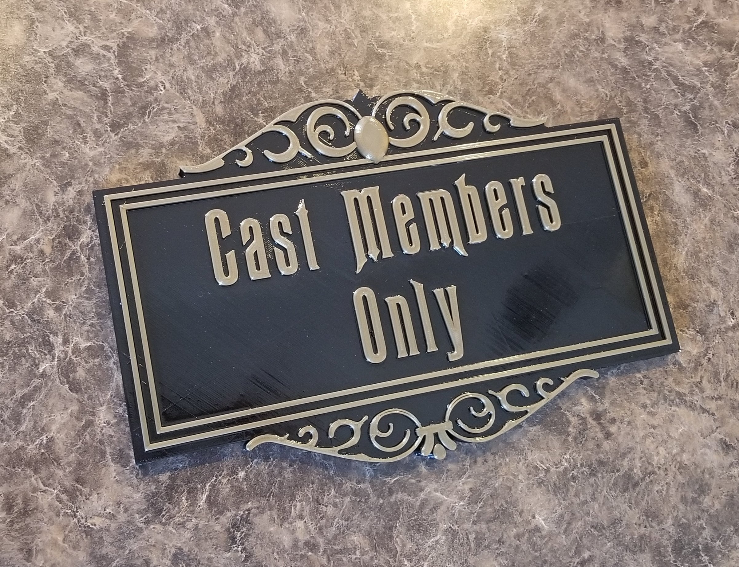 Haunted Mansion Ride Inspired Cast Members Only Prop Sign / Plaque ...