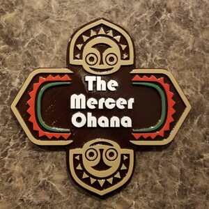 Personalized Polynesian Ohana Themed Family Last Name Sign / Plaque Disney Tiki Polynesia Resort / Park Prop Inspired Replica image 5