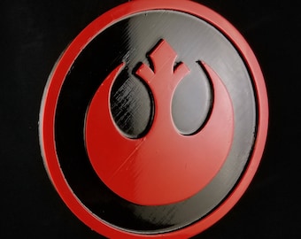 SW Rebel Alliance Symbol Logo Sign / Plaque Inspired Replica - Dual Color
