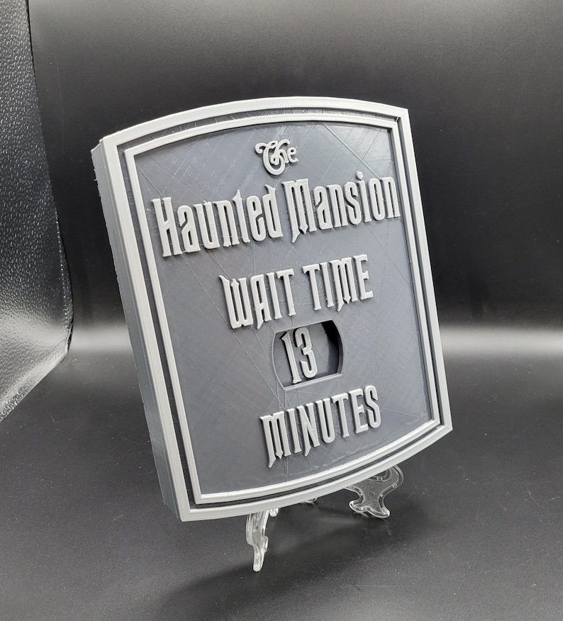 Haunted Mansion Wait Time Sign Plaque - Disneyland Disney World ...