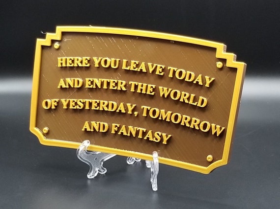 Xl 10 Main Street Entrance Welcome Plaque Dl Inspired Etsy