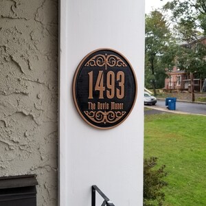 Personalized Haunted Mansion Inspired Address Sign / Plaque w/ Family Name Lettering Disney Home decor Prop Inspired Replica image 4