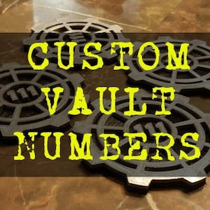 Set di sottobicchieri a tema porta del caveau - NUMERI DEL VAULT PERSONALIZZATI - Set da 6