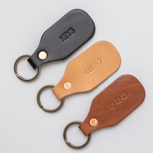 Personalized Leather Key Tag &gt; Leather Key Ring &gt; Vegetable Tanned Leather Key Chain &gt; Leather Key Fob &gt; Leather Key Chain &gt; Personalize