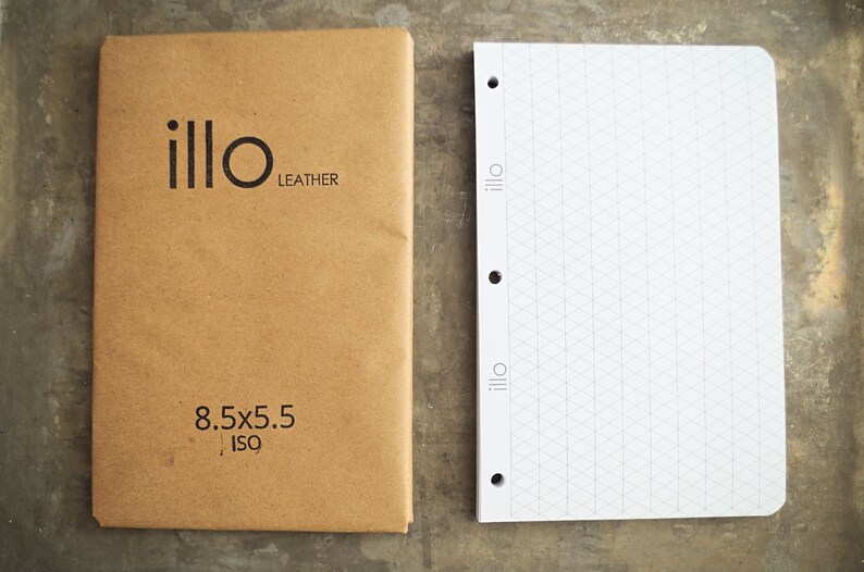 180 sheets 8.5x5.5 extra notebook paper for Illo Etsy