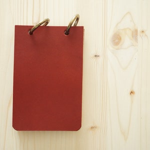 Refillable Reporter Notebook in Brown Wickett & Craig Leather Solid ...