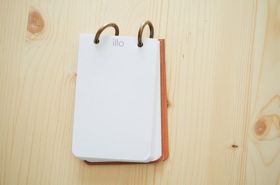 Refillable Reporter Notebook in Russet Wickett & Craig | Etsy