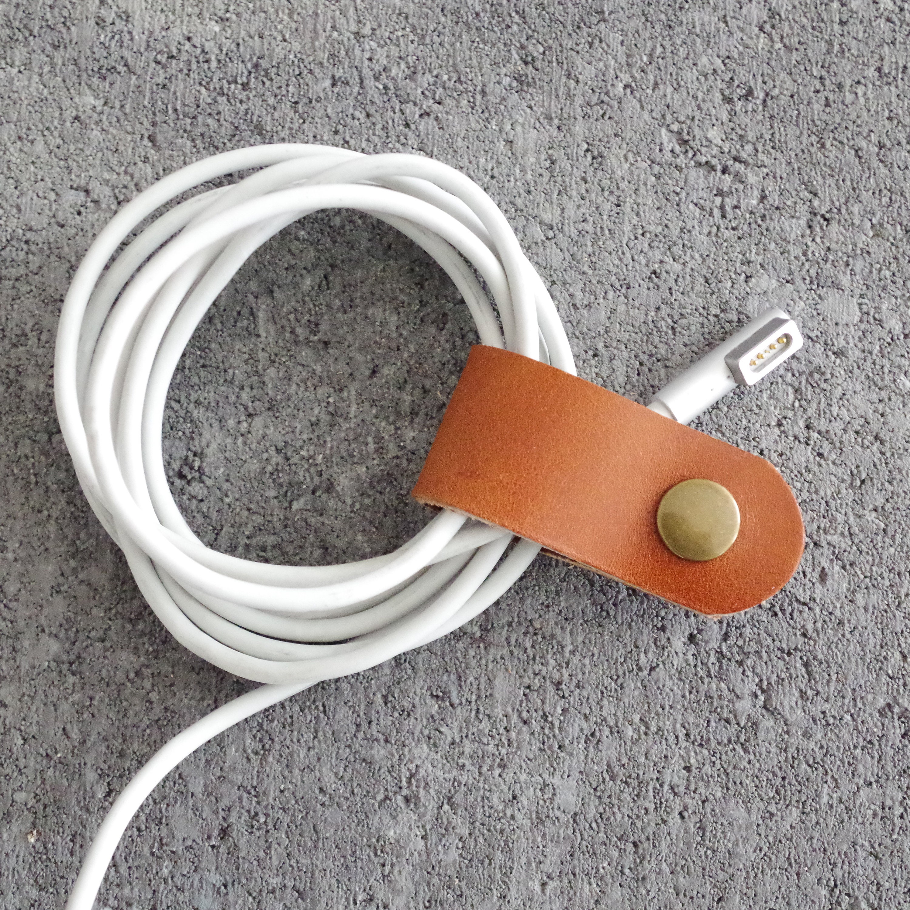 Large Cord Clip > Large Cord Keeper > Cord Organizer > Cord Ties > Vegetable Tanned Leather > Leather Cord Organizer > Home Organizer
