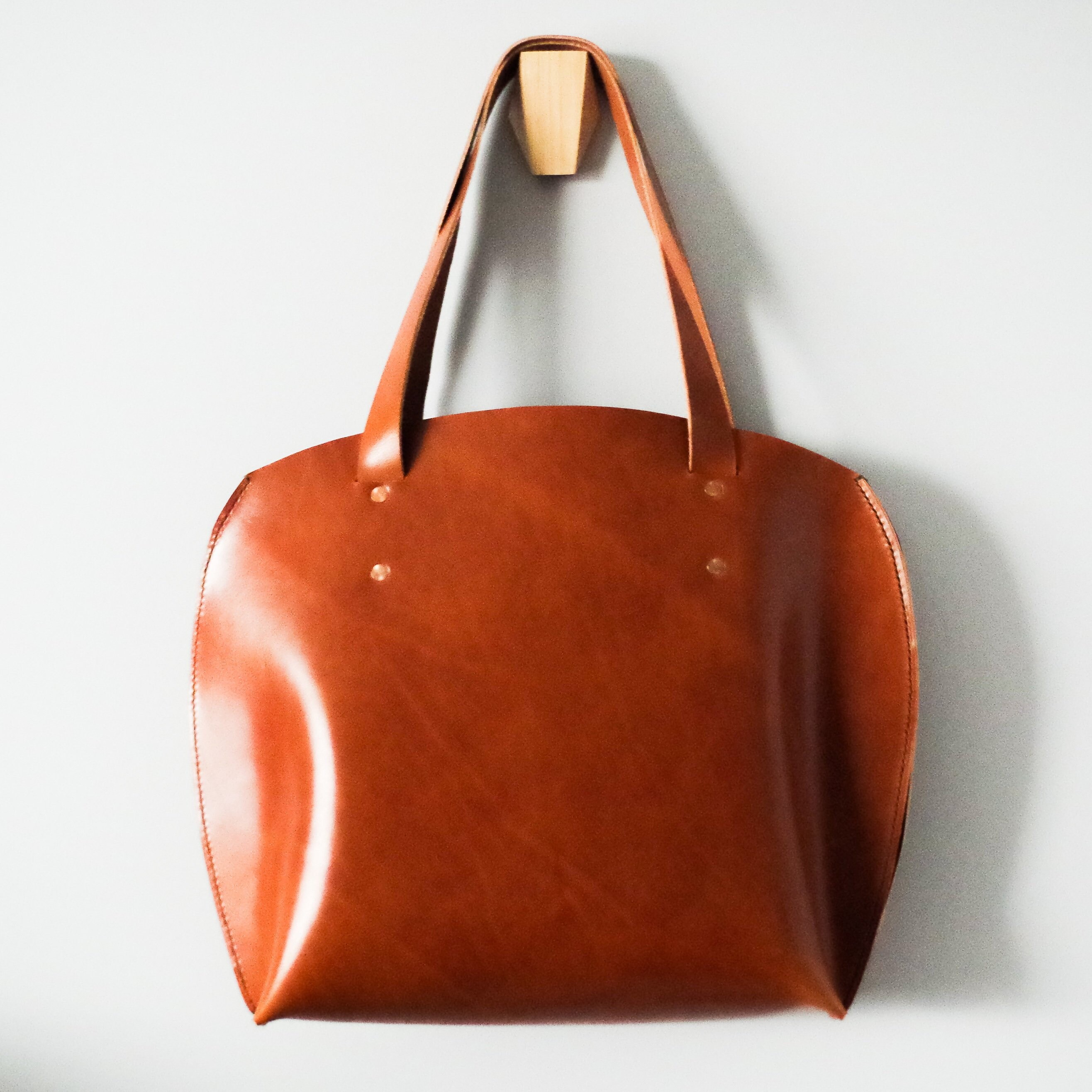 Large Signature Bag in Brown Leather Tote Vegetable - Etsy
