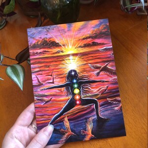 5x7 Card - Beach Warrior / Greeting Card/ Note Card/ Birthday Card/ Thank you Card