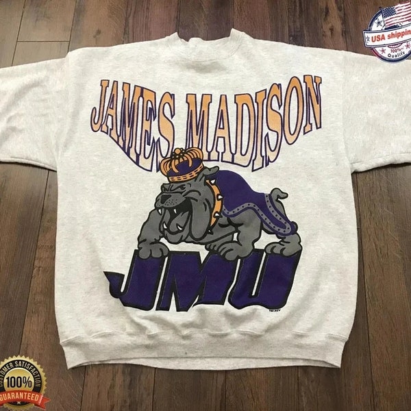 Vintage NCAA James Madison Dukes Logo Sweatshirt, James Madison Dukes Shirt, James Madison University, Unisex Shirt, Vintage Shirt