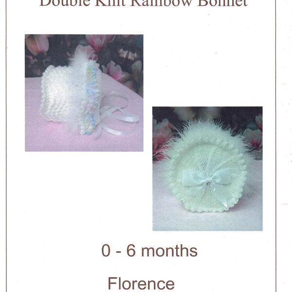 Baby bonnet knitting pattern