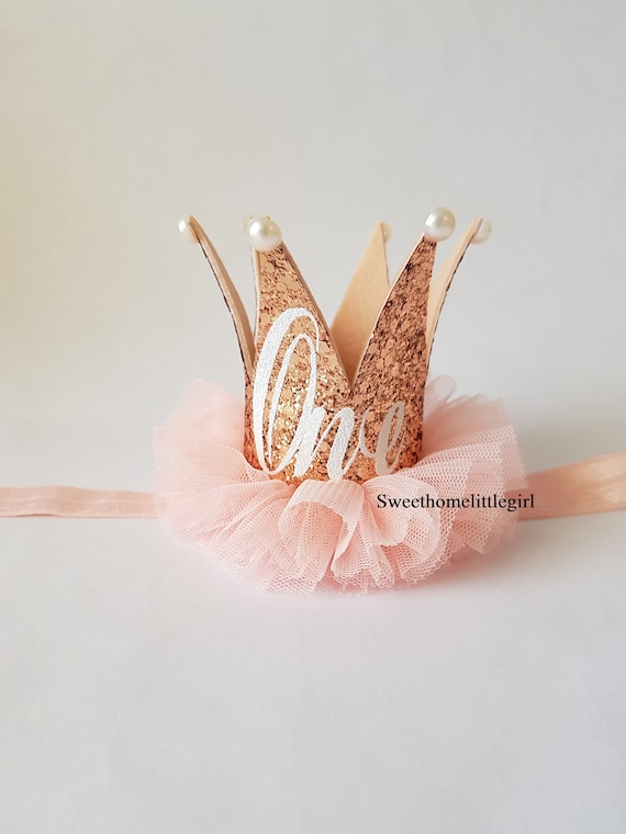 First Birthday Crown 1st Birthday Photo Baby Girl Crown Etsy