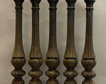 Architectural Salvage - 5 Antique Victorian Cast Iron Newel Posts - Buy One or ALL!