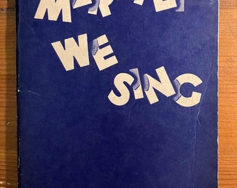 Cancionero comunitario antiguo - 'Merrily We Sing' - Edición Feist de Leo Feist (c. 1930, libro de bolsillo) - En buenas condiciones