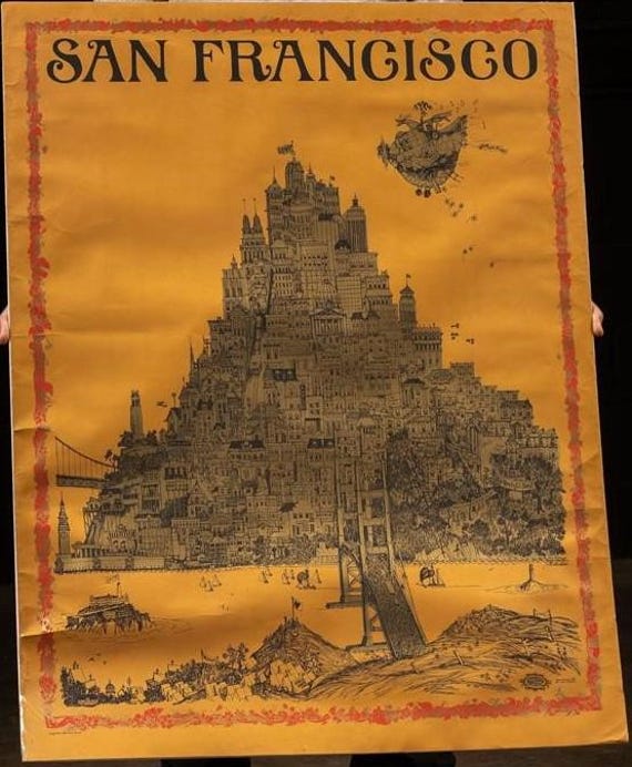 XL San Francisco Summer of Love | Vintage Original Poster Print by