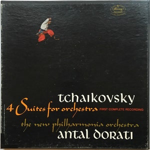 Classical on Vinyl - 3LP Box Set - Tchaikovsky, &#39;4 Suites for Orchestra&#39; (First Complete Recording) - A. Dorati / The New Philharmonia - VG