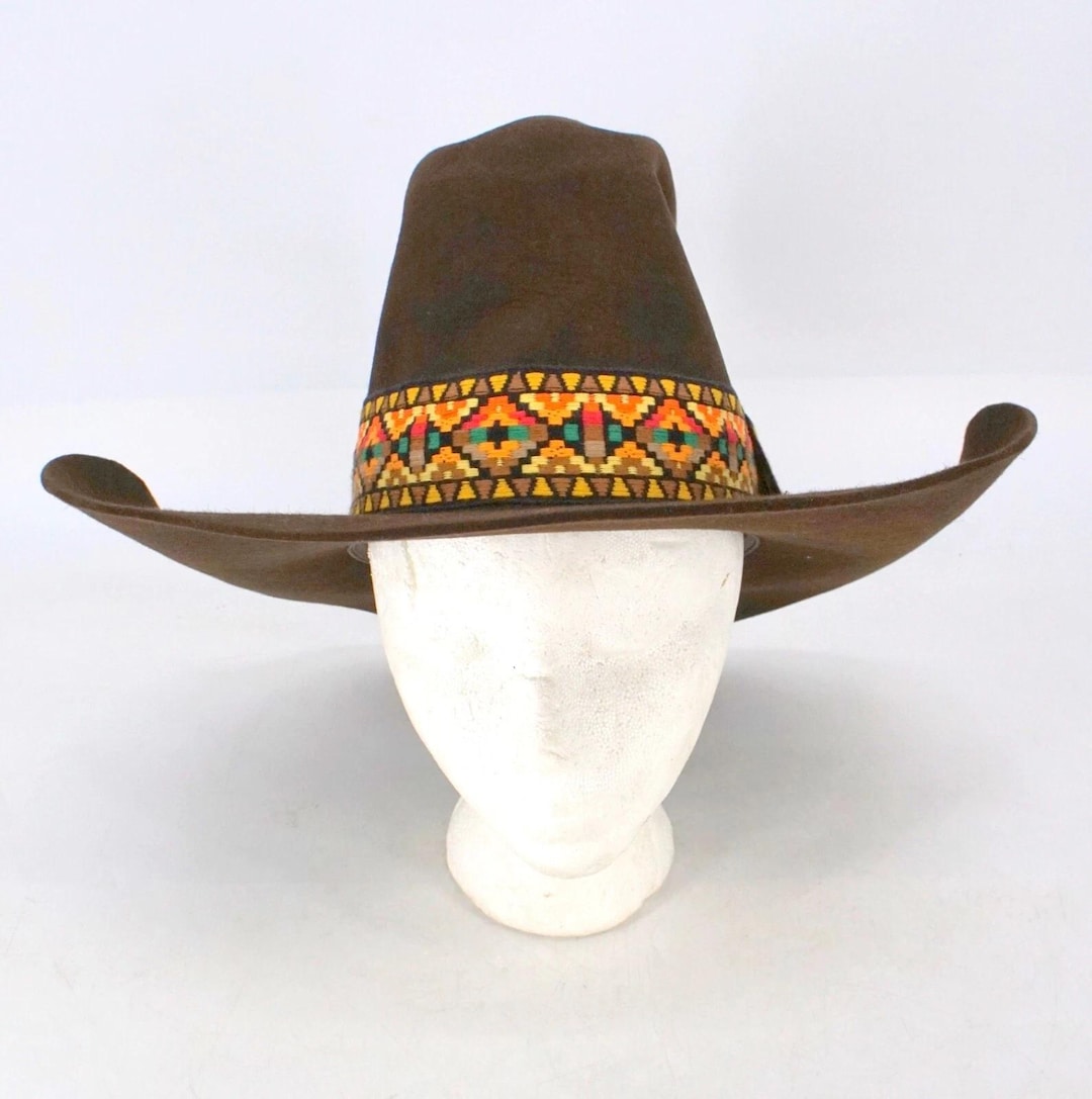 Vintage John B Stetson Boot Hill Western Wear Tall Crown Felt