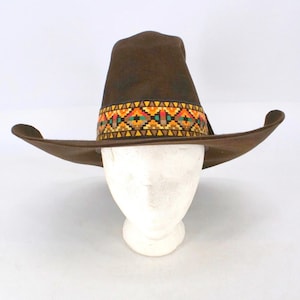 Chapeau Cowboy Vintage Stetson – Taille 55 (6 7/8) En Felt Marron, Style Western Pour Homme