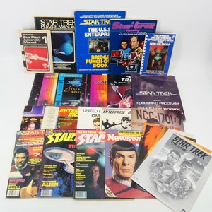 Vintage Sci-Fi - LOT - Star Trek TOS Books Catalogs and Memorabilia + G. Takei Signature! 25+ Items - In Good (or Better) Condition!