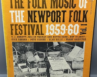 Vintage Vinyl - The Folk Music of the Newport Folk Festival 1959-60, Vol. 1 - Folkways Records – FA 2431 - 1961 - in VG Condition!