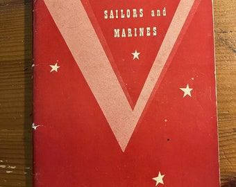 Vintage Song Book - 'Victory Song Book' (Robbins Edition) - Para soldados, marineros e infantes de marina - 1942 - En buenas condiciones +