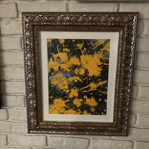 A new(ish) Original piece - FRAMED 12 x 16 mixed paints on canvas board - Awesome colors - Looks Great!