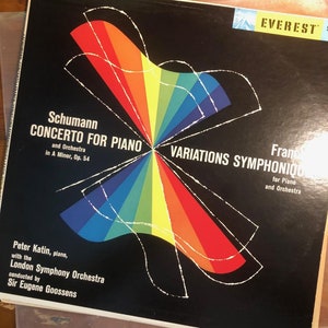 Schumann - Franck  Peter Katin w/ The London Symphony Orchestra – Concerto In A Minor Op. 54 / Variations Symphoniques  - VG+