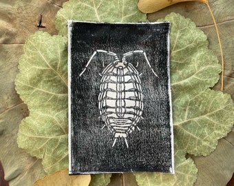 Toppa isopode fatta a mano - toppa stirabile - arte isopode - toppa isopode - accessori isopode - toppe insetti - toppa da cucire - toppe insetti