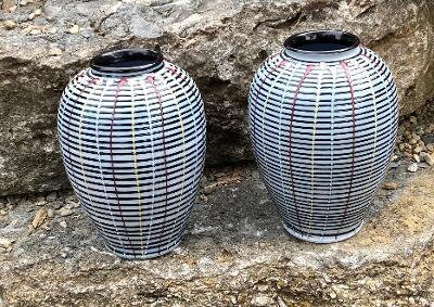 Par Cerámica de Alemania Occidental Cerámica Gabinete | Etsy