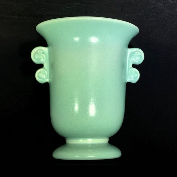 Vintage Rumrill Art Pottery Vase Shape 630 Red Wing Scroll Etsy