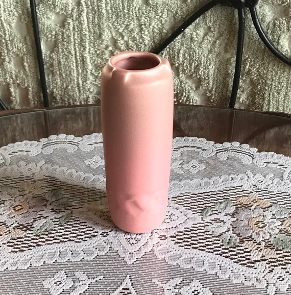 Rookwood Pottery Vase Green To Rose 1815 Designer Kataro Etsy