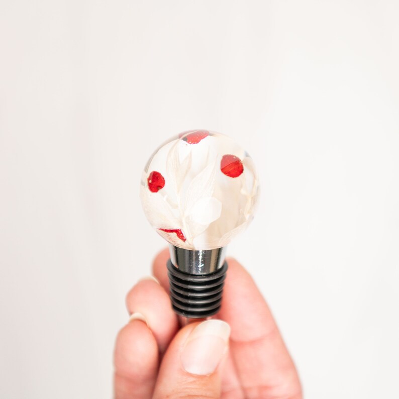Handmade Resin Wine Bottle Stopper - Thumbnail 3