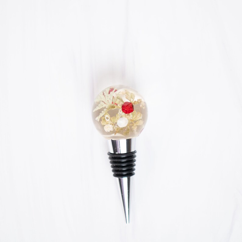Handmade Resin Wine Bottle Stopper - Thumbnail 4