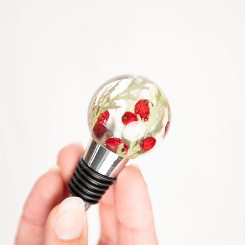 Handmade Resin Wine Bottle Stopper - Thumbnail 5
