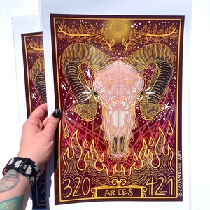Aries Astrological Poster Art Print bild 3