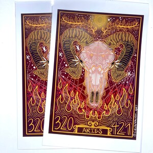 Aries Astrological Poster Art Print bild 8