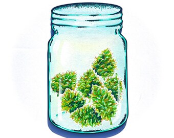 Weed Jar Painting
