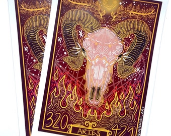 Aries Astrological Poster Art Print