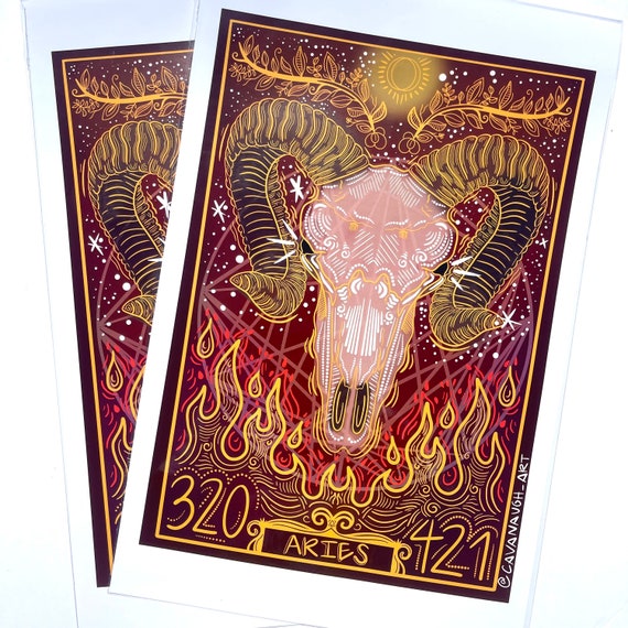 Aries Astrological Poster Art Print
