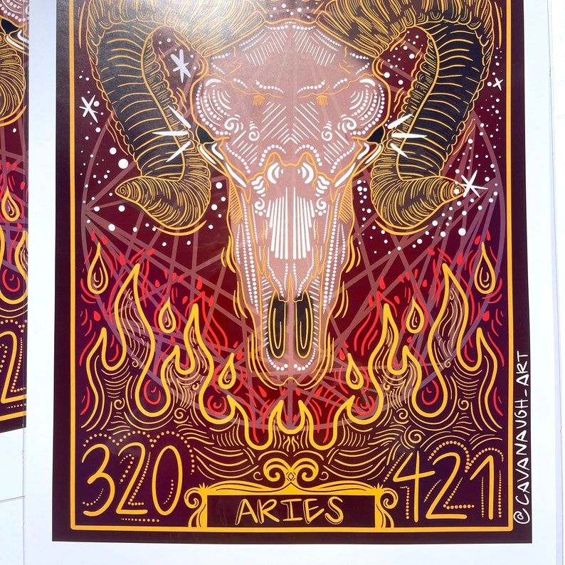 Aries Astrological Poster Art Print bild 7