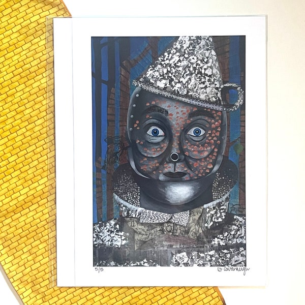 Tinman Print, Wizard Of Oz Tinman, Tinman Artwork, Tinman Art Print, Fine Art Print, Wizard Of Oz Artwork, Wizard Of OZ Print, Tinman (13X9)