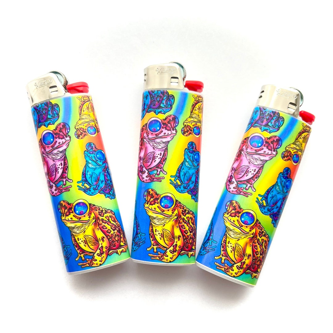 Rainbow Frog Lighter, Frog Weed Lighter, Custom Lighter, Weed Lighter