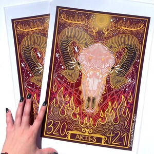 Aries Astrological Poster Art Print bild 10