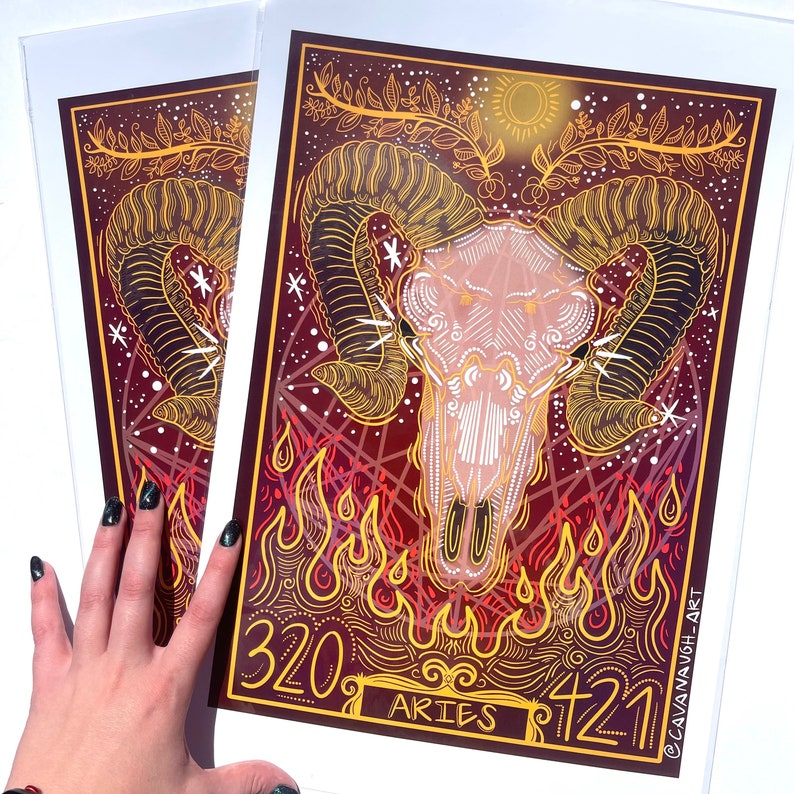Aries Astrological Poster Art Print bild 10