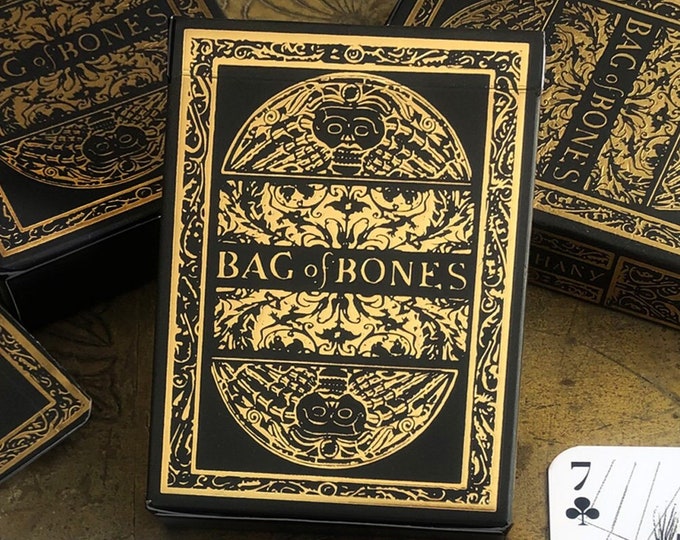 Bag of Bones Premium Gold Playing Cards - Poker Cards - Playing Card Set - Unique Gift - Illustrations - Special - Deck of Cards